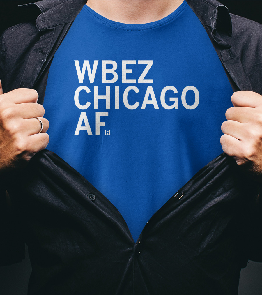 WBEZ Chicago AF Raygun T-Shirt