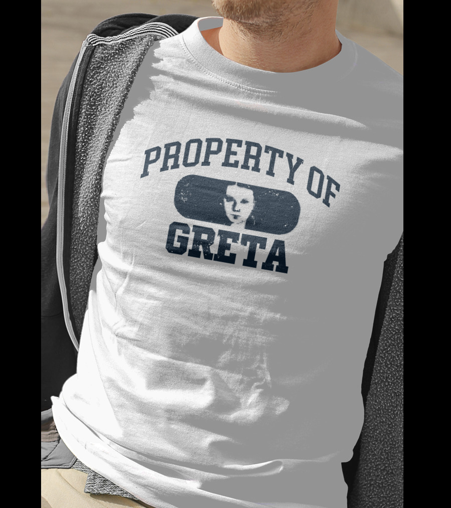 PROPERTY OF GRETA Monochrome Face T-Shirt