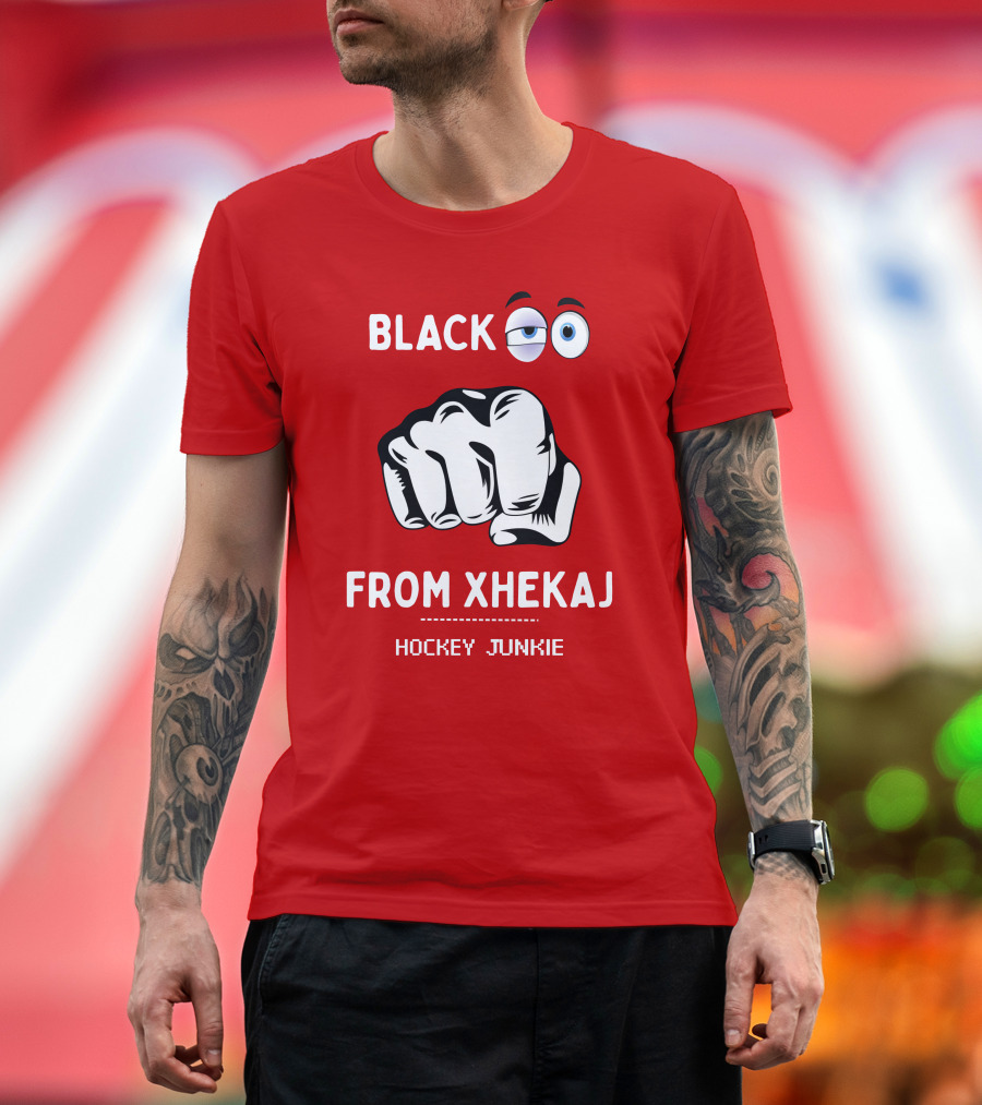 BLACK EYE FROM XHEKAJ HOCKEY JUNKIE T-Shirt