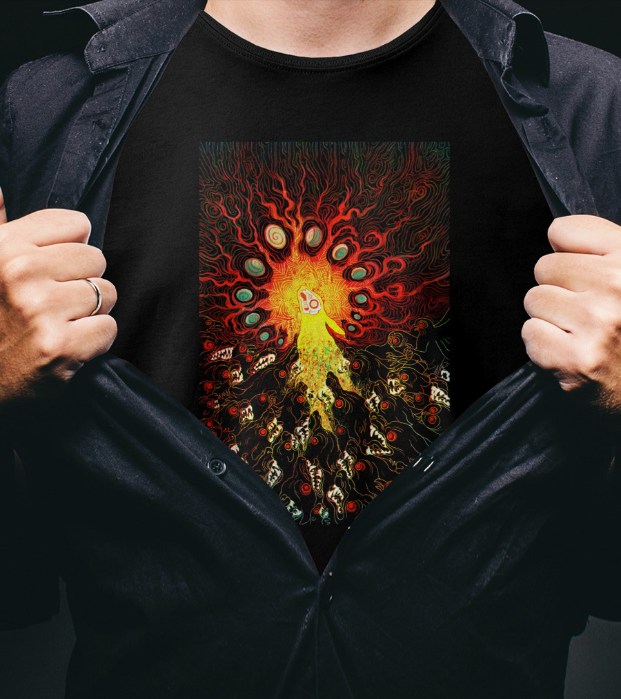 Prince With A Thousand Enemies Psychedelic Creature Amidst Vibrant Swirling Chaos T-Shirt