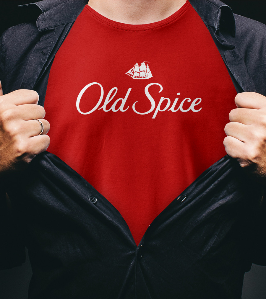 Old Spice Red Classic Ship T-Shirt