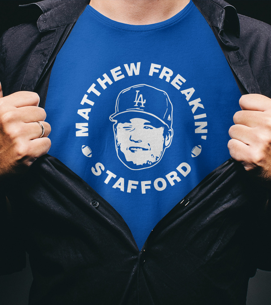 Matthew Freakin' Stafford LA Icon Winking Expression T-Shirt