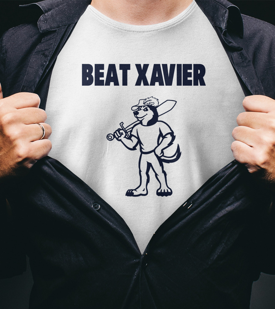 Beat Xavier Mascot With Sword And Cap T-Shirt