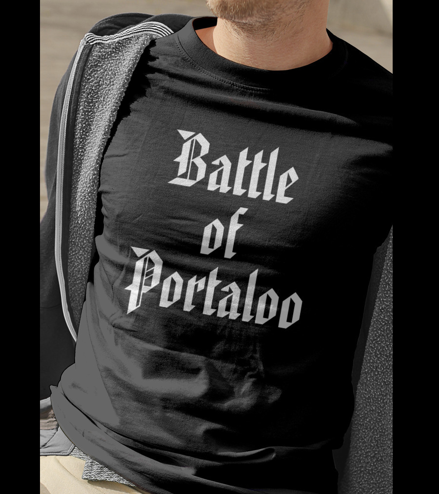 Battle Of Portaloo Medieval Gothic Font T-Shirt