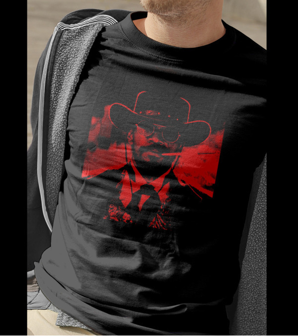 Django Unchained Red Suit Western Style Smoking Gunfighter T-Shirt