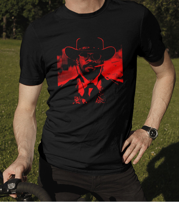 Django Unchained Red Suit Western Style Smoking Gunfighter T-Shirt
