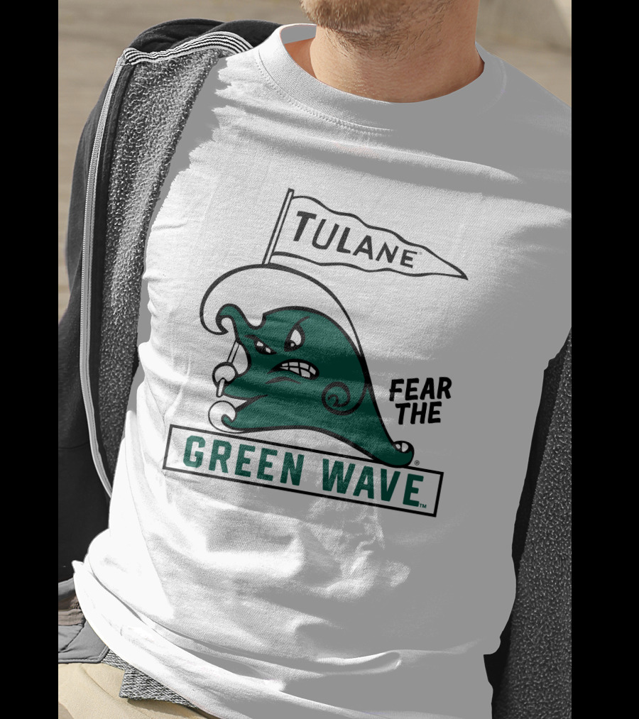 Tulane Green Wave Fear The Green Wave Retro T-Shirt