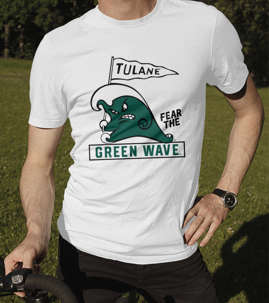 Tulane Green Wave Fear The Green Wave Retro T-Shirt