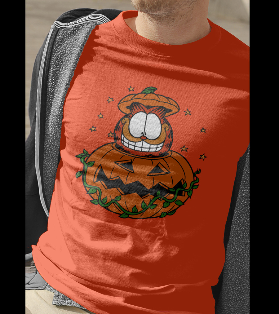Garfield Jack-O'-Lantern Halloween Pumpkin T-Shirt