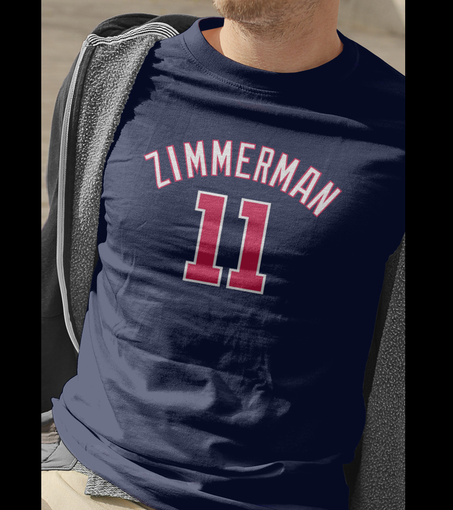 Zimmerman 11 Baseball Jersey Navy Red T-Shirt