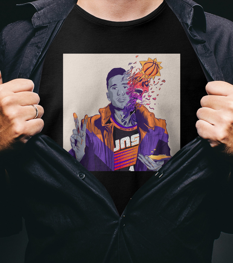 Dangerous Devin Booker Suns Basketball Explosion T-Shirt