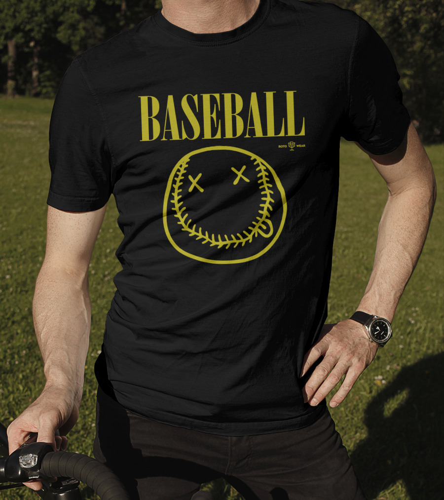 BASEBALL Smells Like Seam Spirit RotoWear T-Shirt