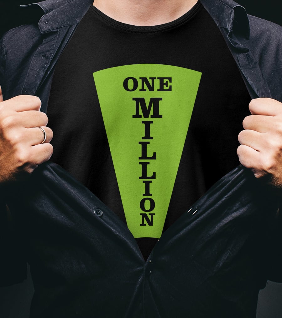 One Million Dollar Wedge Wheel Of Fortune Iconic Game Show T-Shirt