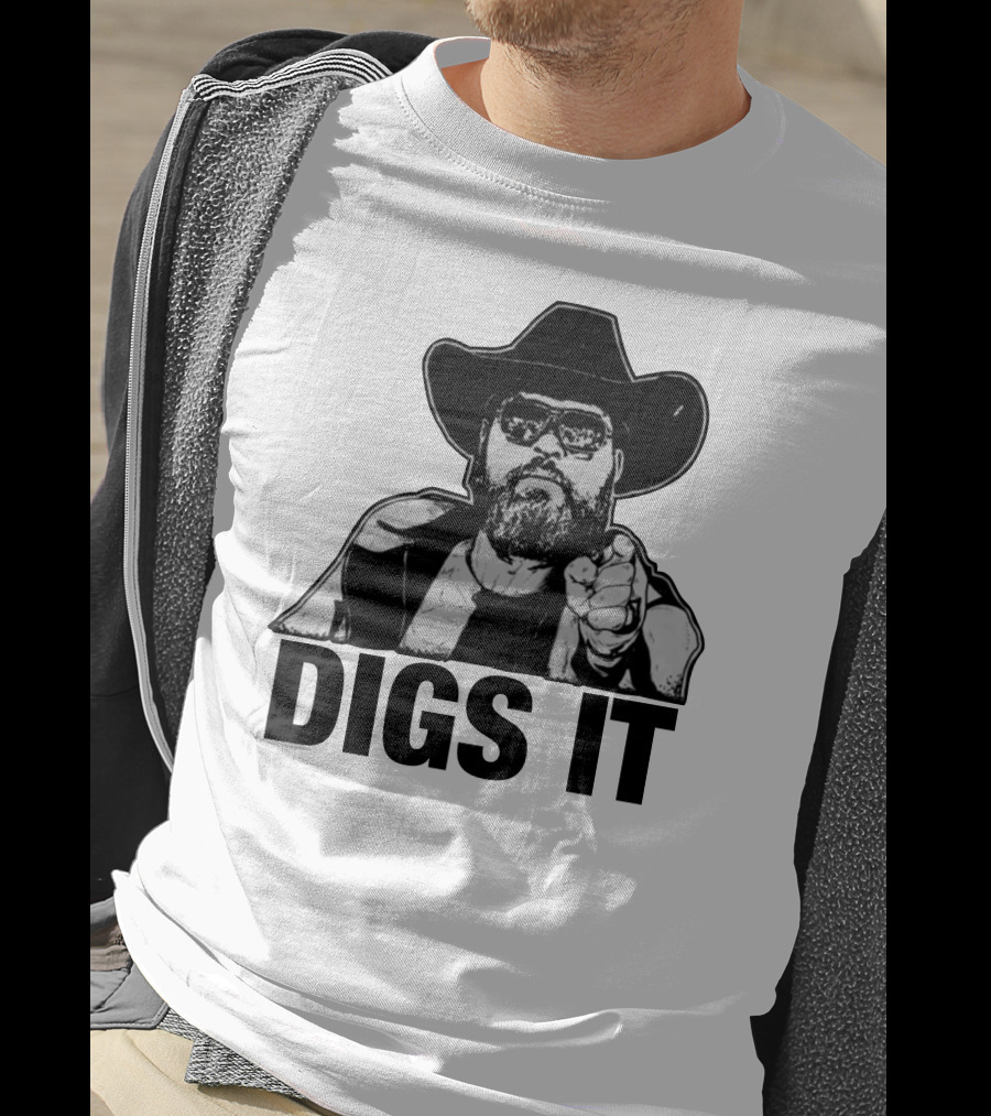 Pat McAfee Cowboy Style Digs It Rugged Look T-Shirt