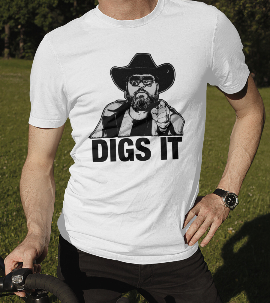 Pat McAfee Cowboy Style Digs It Rugged Look T-Shirt