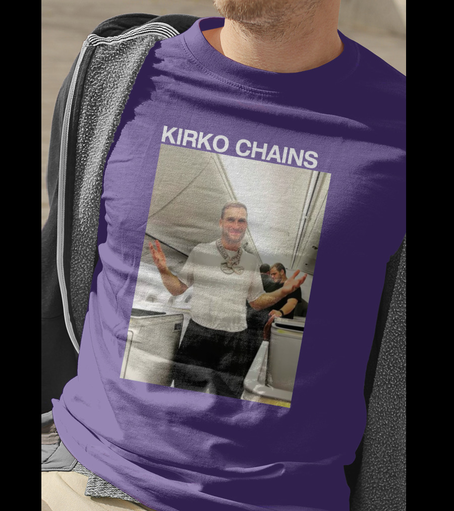 Kirko Chains Airplane Pose With Necklace T-Shirt