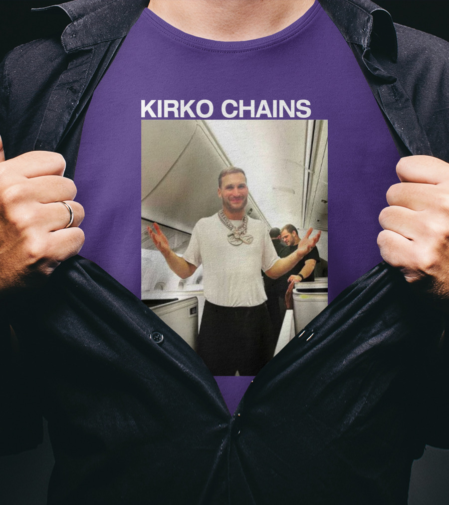 Kirko Chains Airplane Pose With Necklace T-Shirt