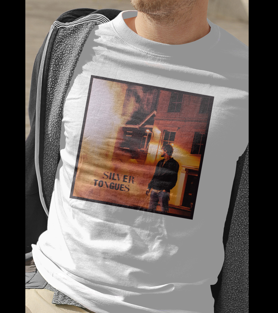 Silver Tongues Urban Night Scene T-Shirt