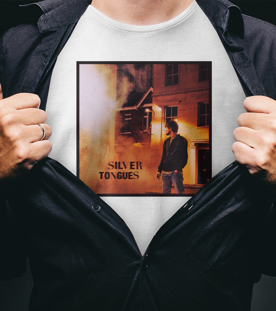 Silver Tongues Urban Night Scene T-Shirt