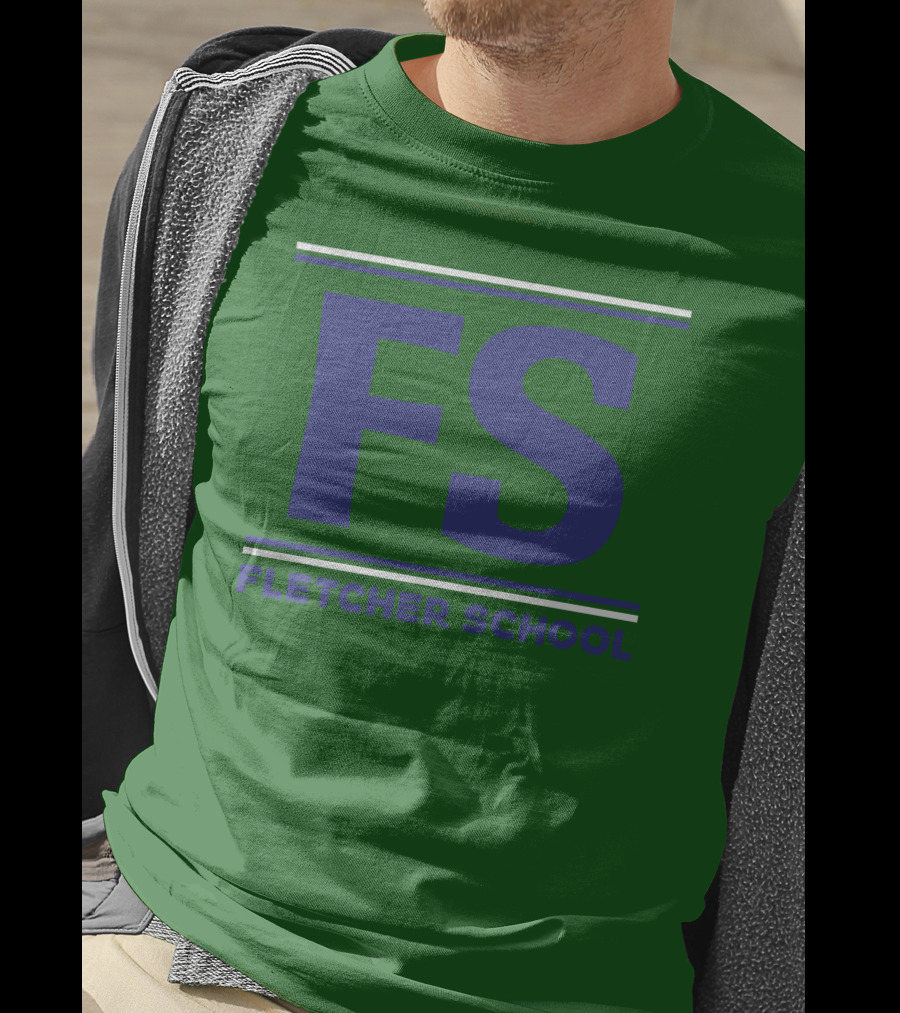 FS Fletcher School Green Background T-Shirt