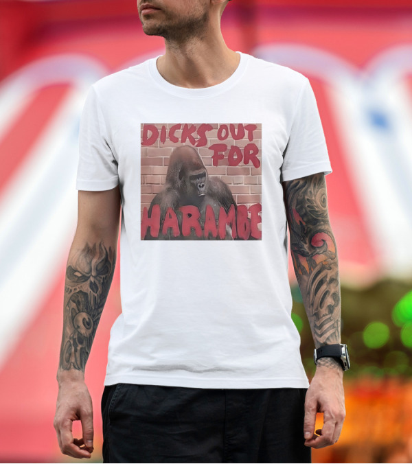 Premium T-Shirt: Dicks Out For Harambe T-Shirt Dicks Out For Harambe T-Shirt