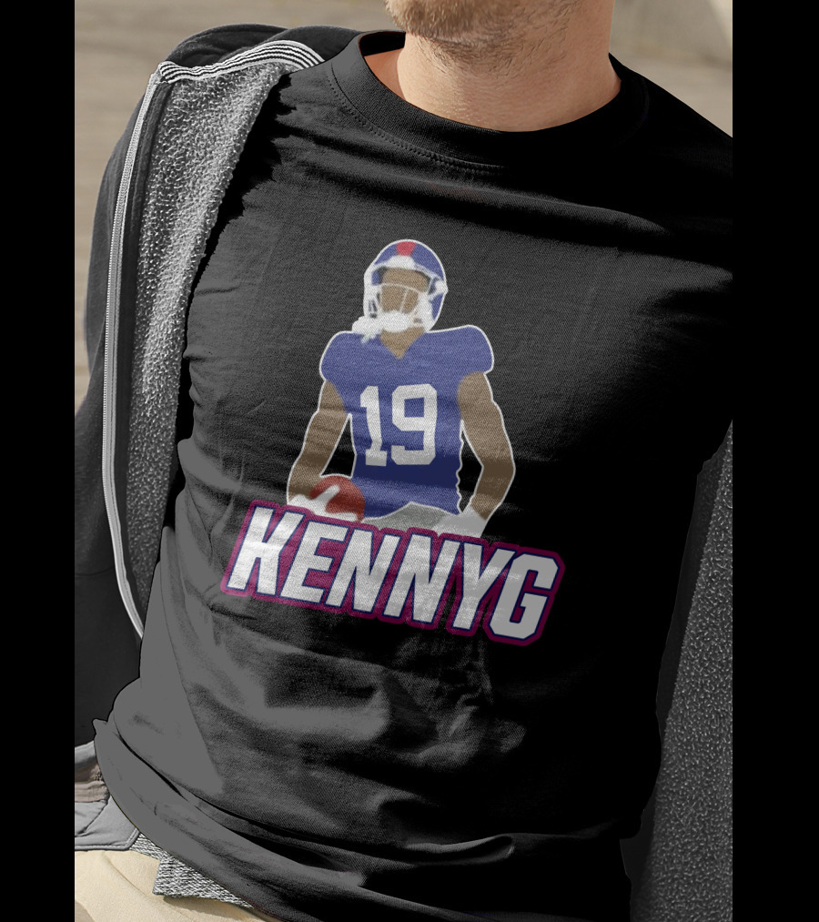 KENNYG 19 Football Player T-Shirt
