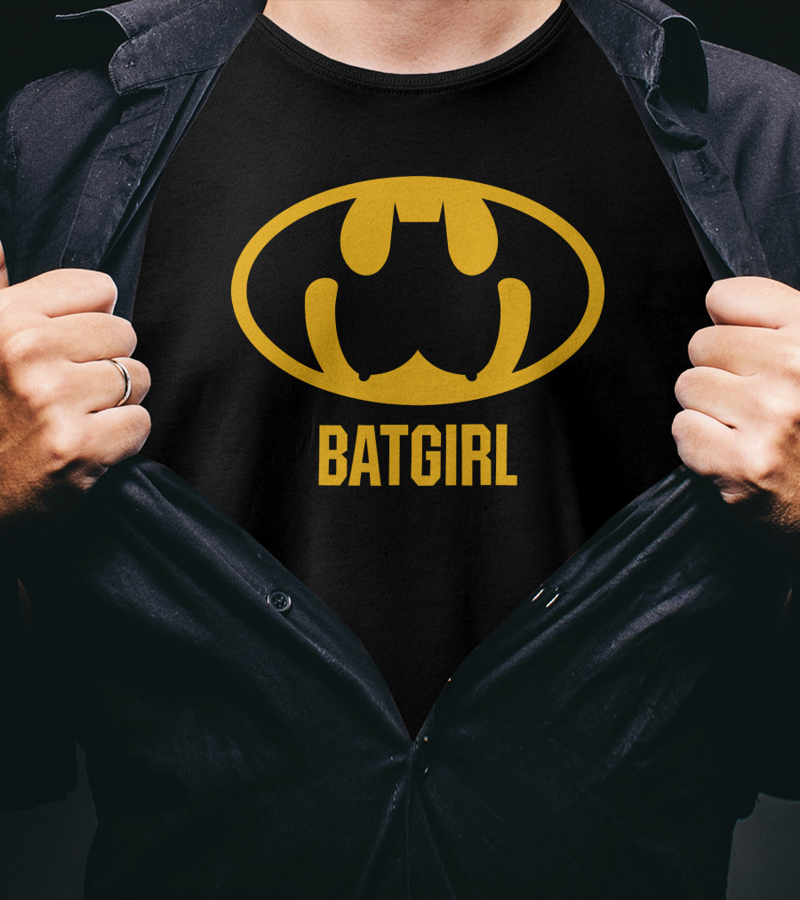 Batgirl Yellow Bat Symbol T-Shirt