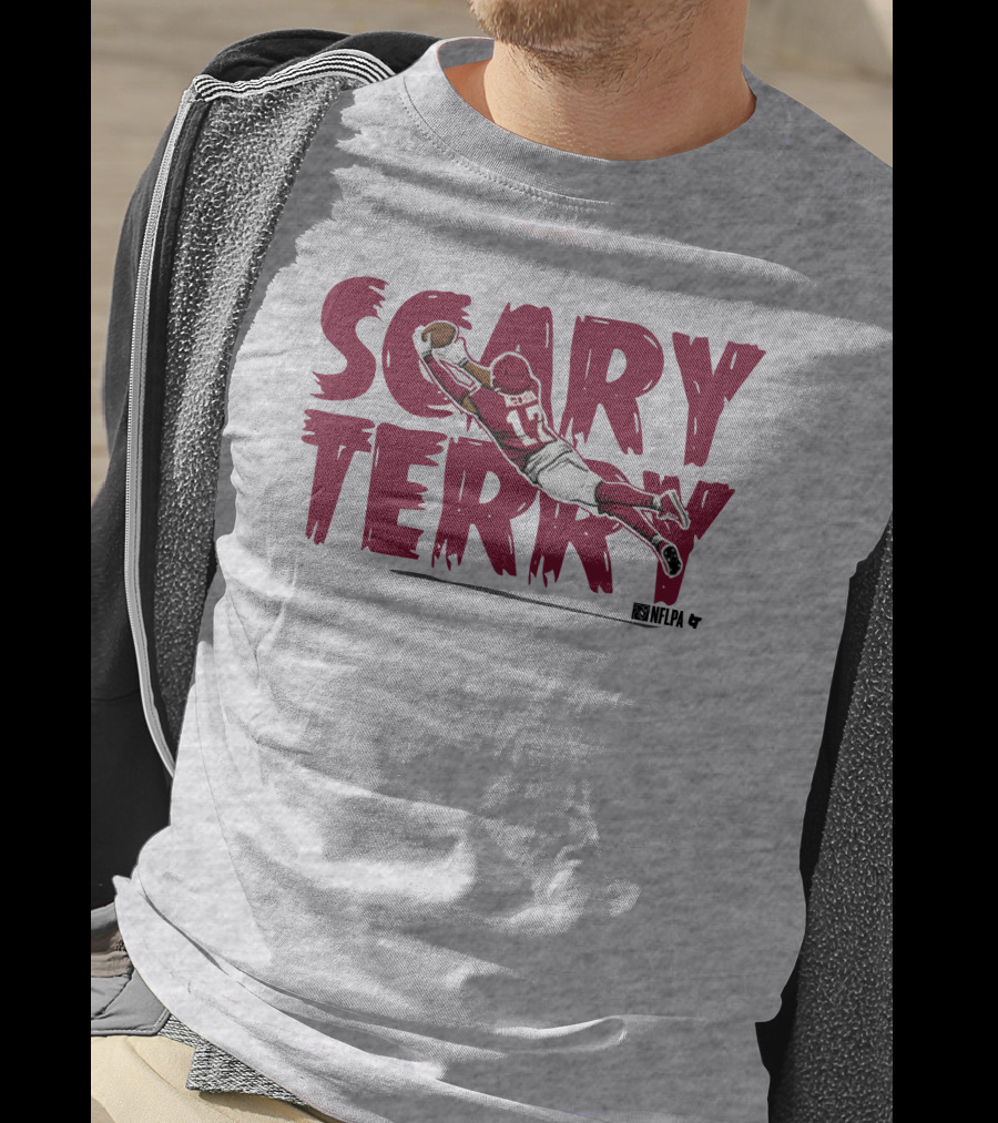 Scary Terry NFLPA Football Player Dive Catch T-Shirt
