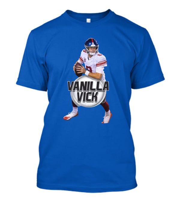 Vanilla Vick Football Quarterback Blue Jersey T-Shirt
