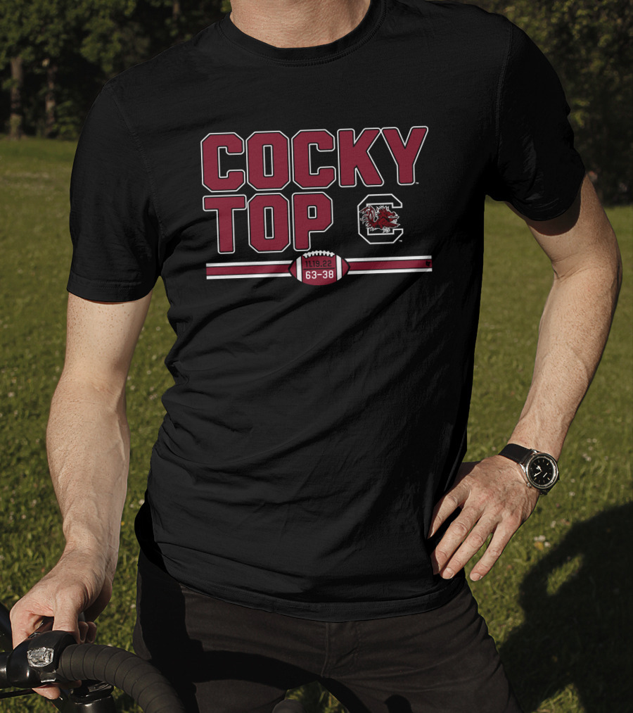 Cocky Top Gamecocks Victory 63-38 Football 11.19.22 T-Shirt