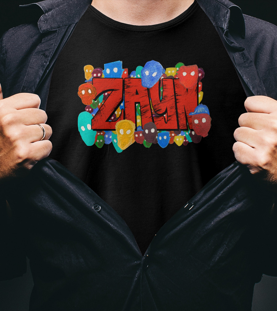 Zayn Colorful Mask Faces T-Shirt