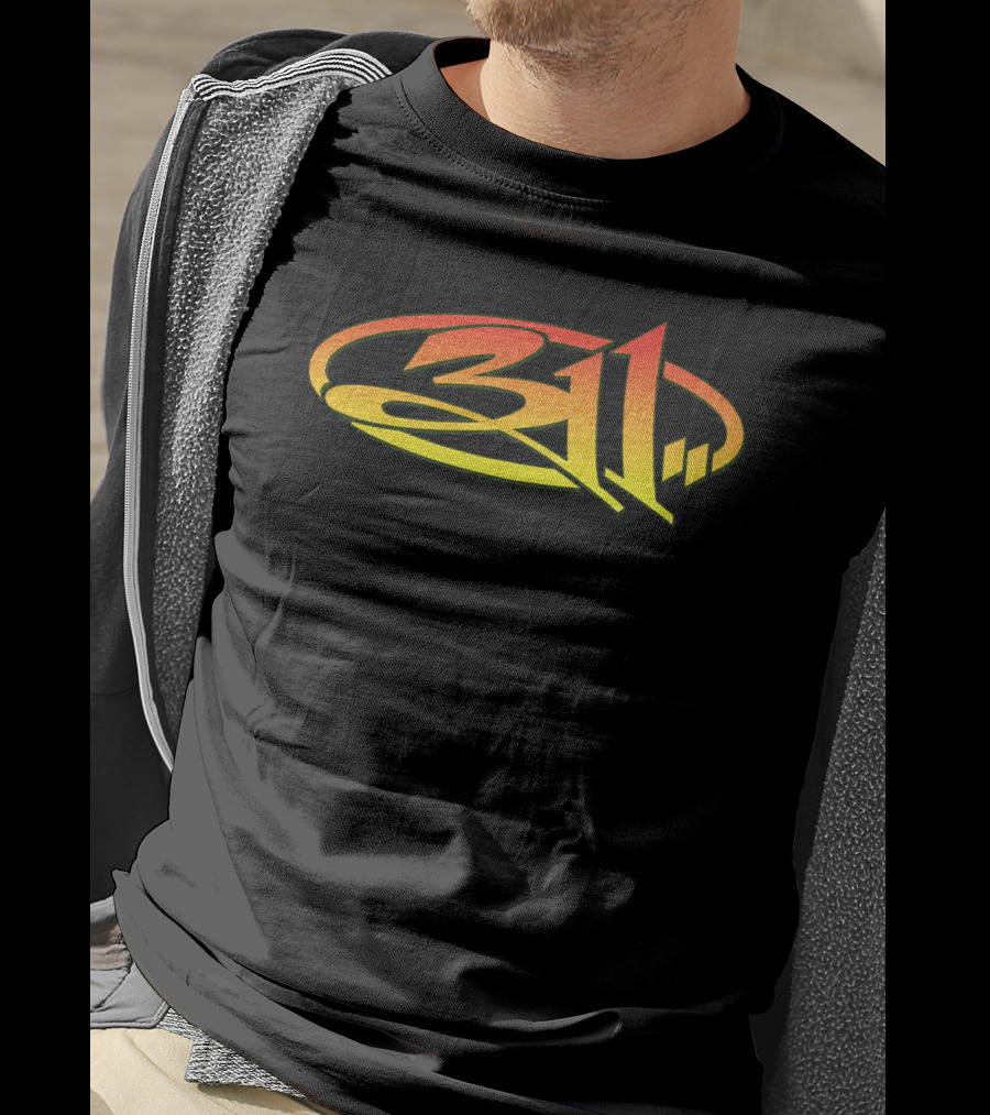 311 Band Logo Gradient Oval T-Shirt
