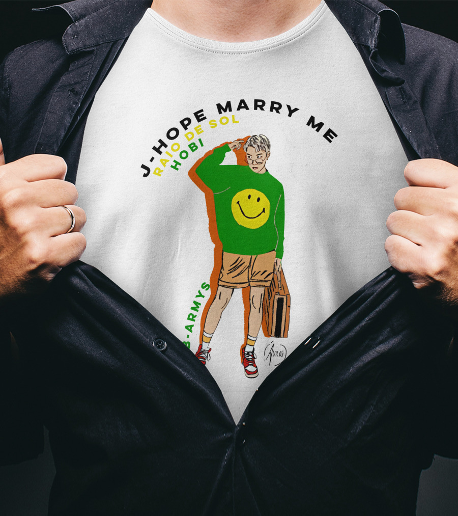 J-Hope Marry Me Rayo De Sol Hobi #B-Armys T-Shirt