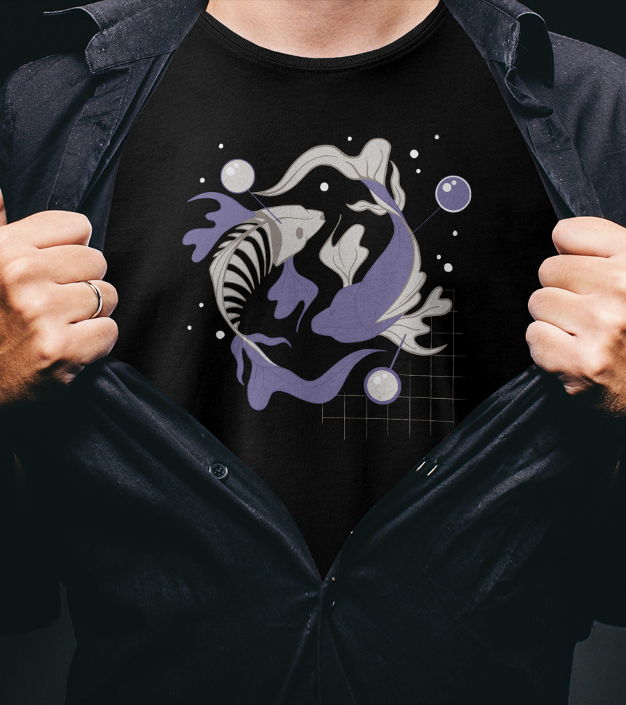 Fish Fosh Yin Yang Style Fish T-Shirt
