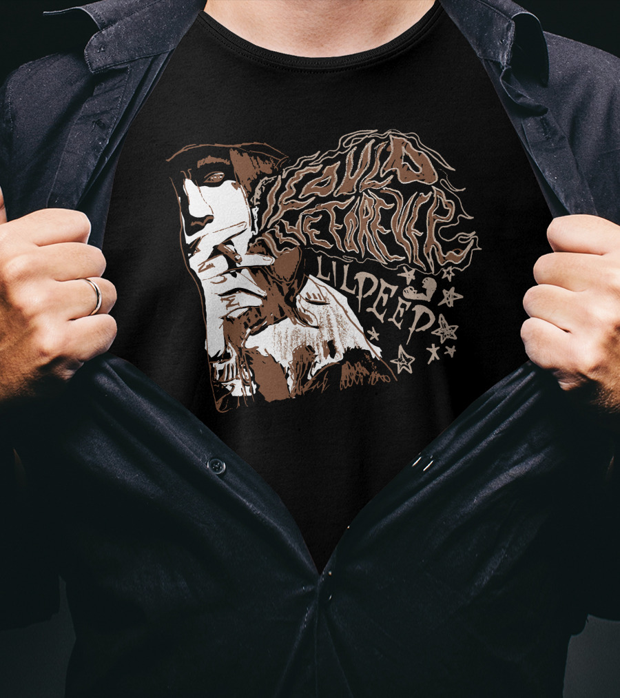 Lil Peep Live Forever Smoke T-Shirt