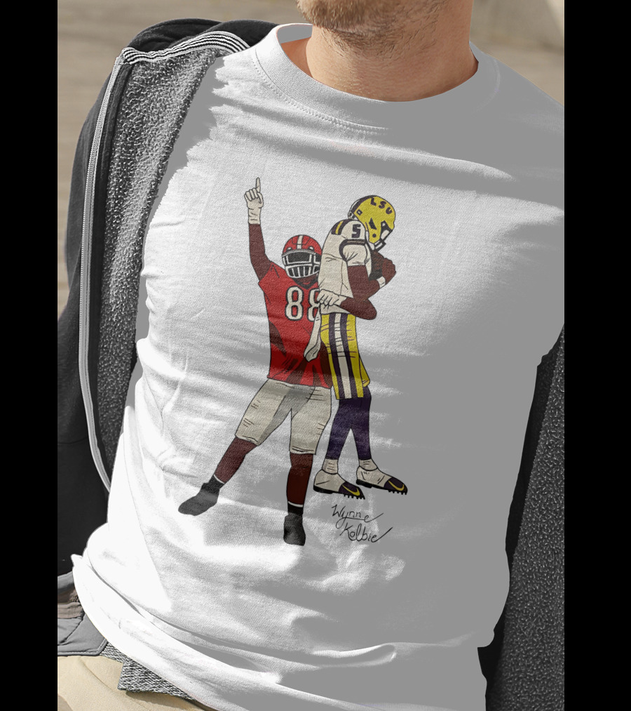 Jalen Carter Wynne Kelbie LSU Georgia Football 88 5 T-Shirt