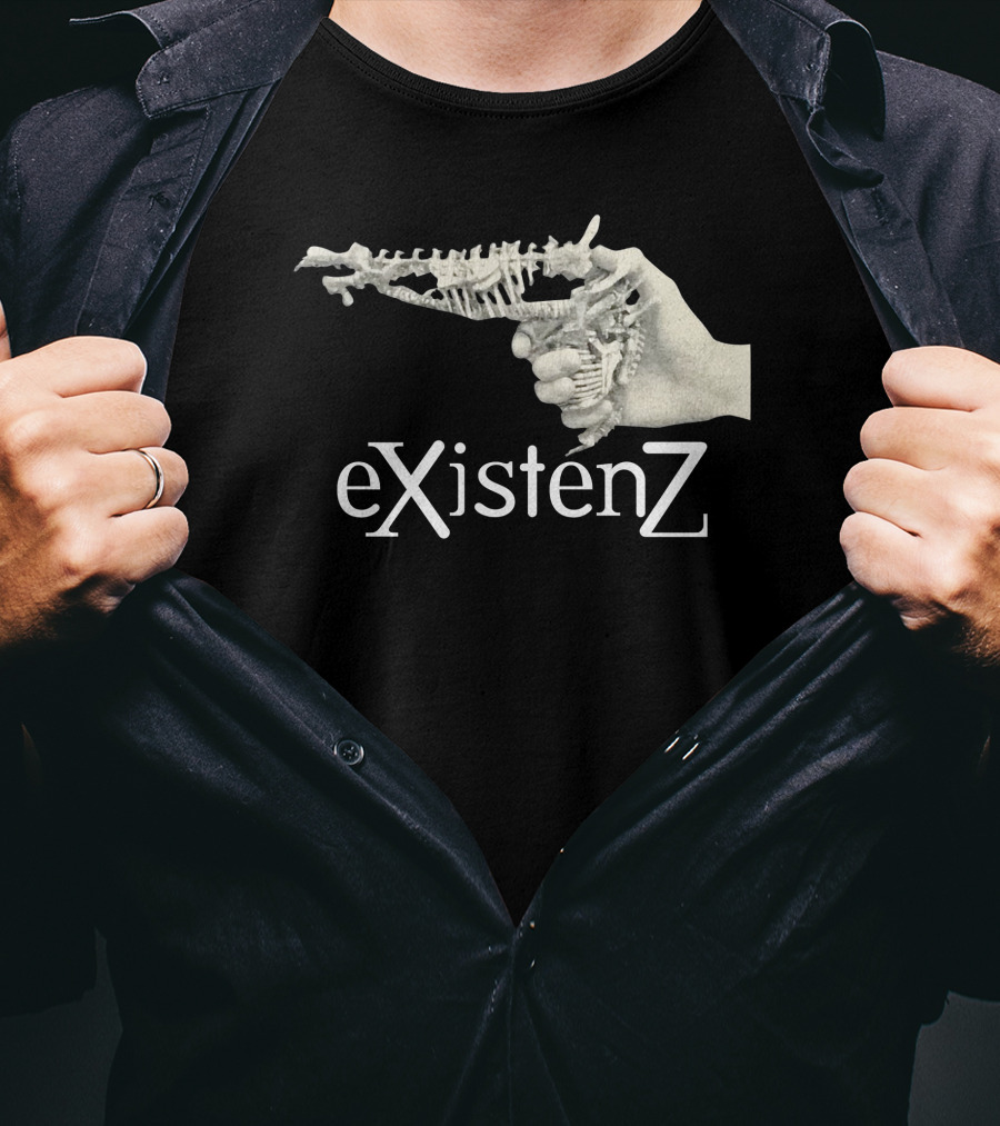 EXistenZ Bone Gun Hand Retro 90s Film T-Shirt