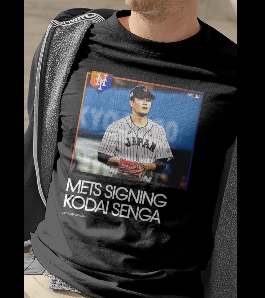 Mets Signing Kodai Senga Japan Baseball Fox MLB Andy Martino T-Shirt