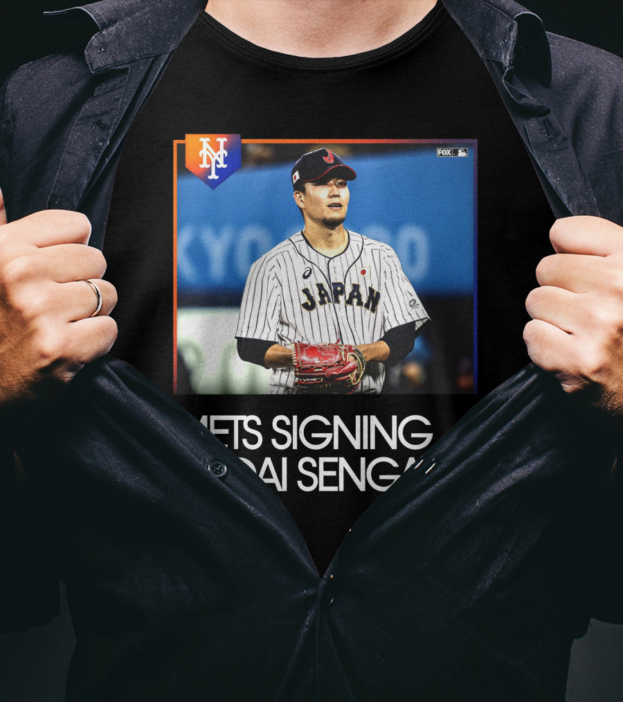 Mets Signing Kodai Senga Japan Baseball Fox MLB Andy Martino T-Shirt