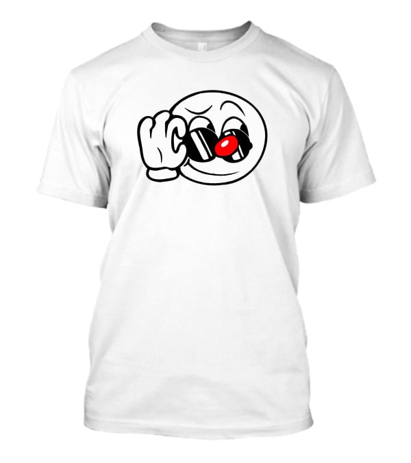 Looking Cool Ice Cream Character With Sunglasses T-Shirt