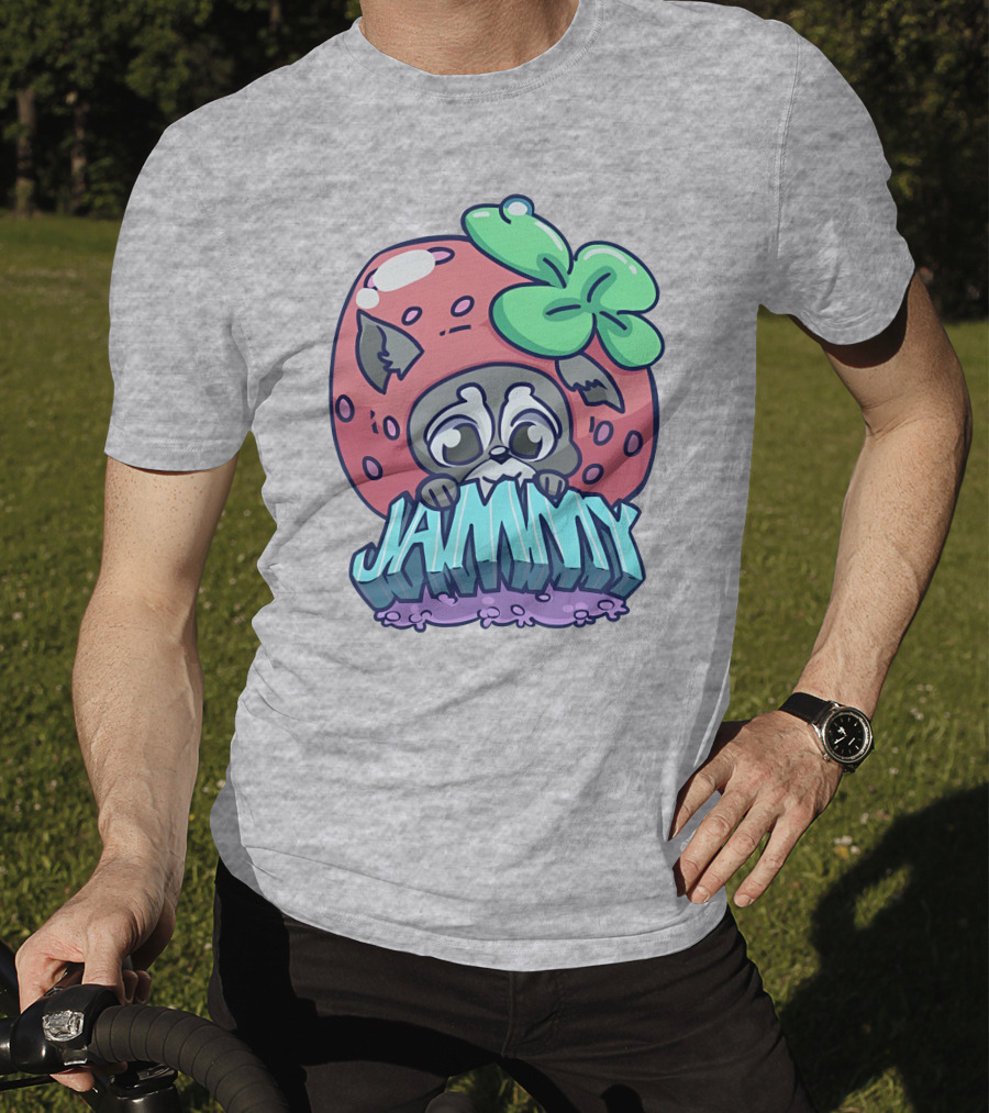 Jamplan Shop Jammin' Cute Strawberry Animal Jammy T-Shirt