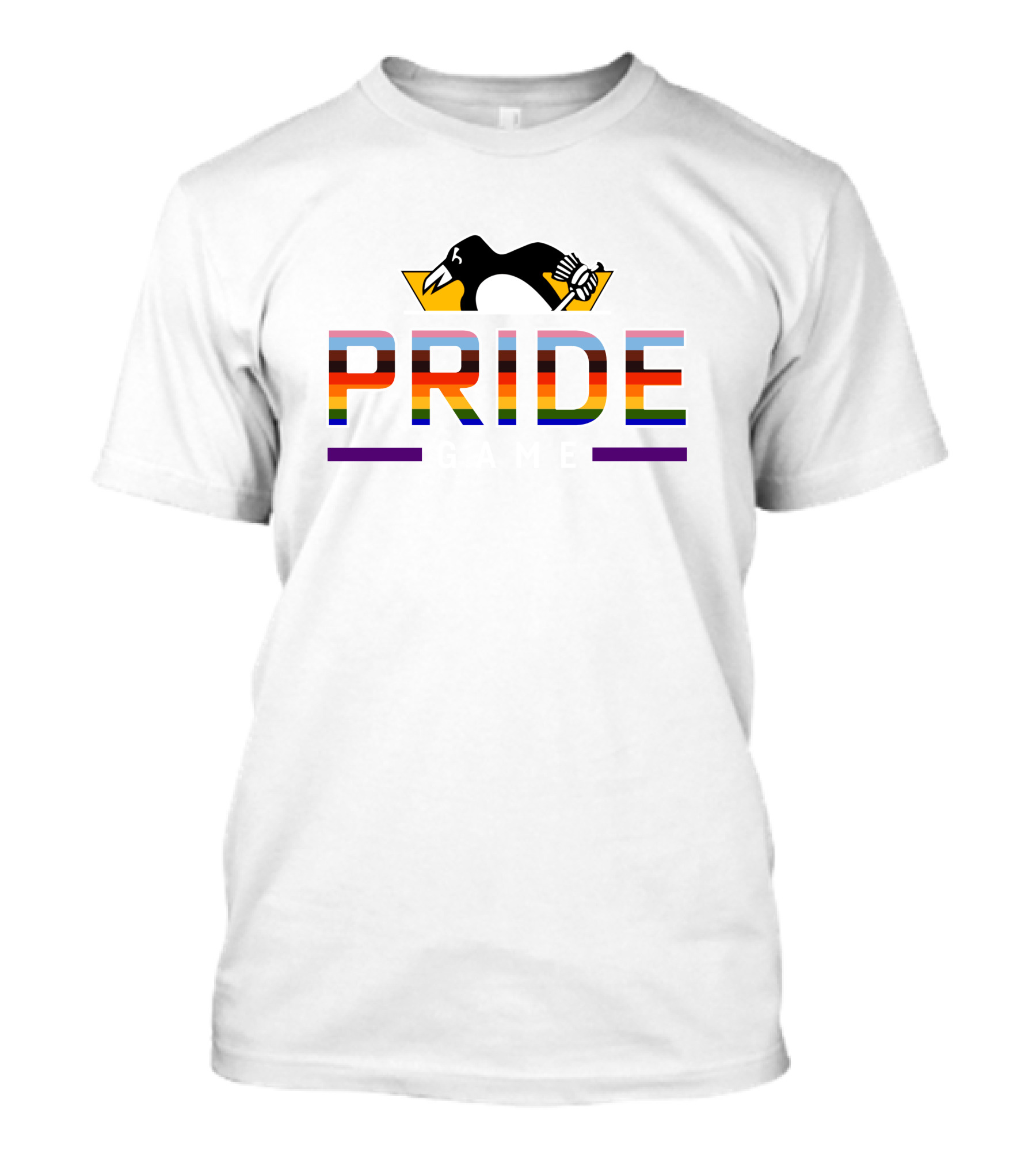 Pittsburgh Penguins Pride Game Rainbow T-Shirt