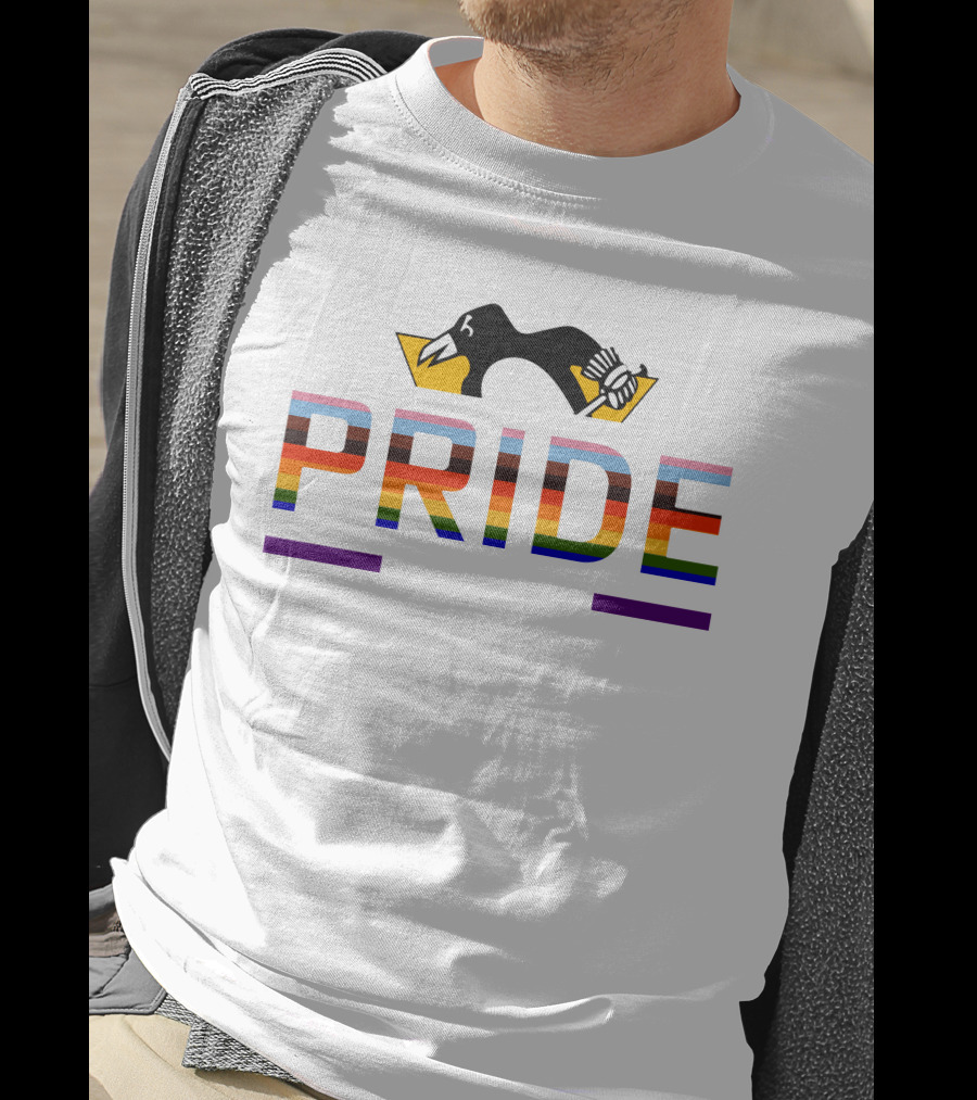 Pittsburgh Penguins Pride Game Rainbow T-Shirt