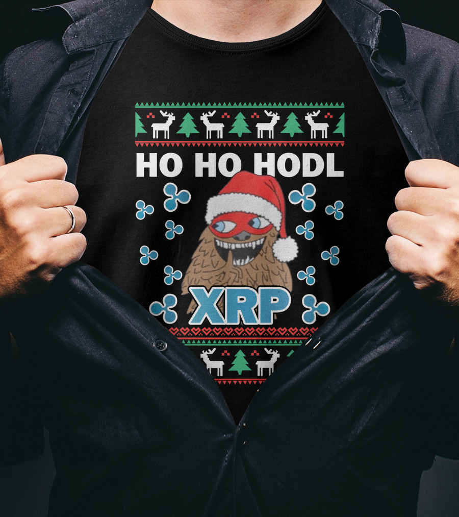 HO HO HODL XRP Ugly Christmas T-Shirt