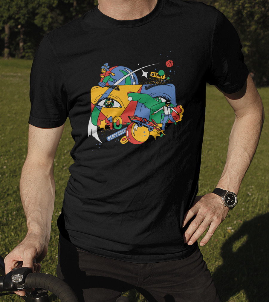 Claim A Google Play On 10 Start T-Shirt
