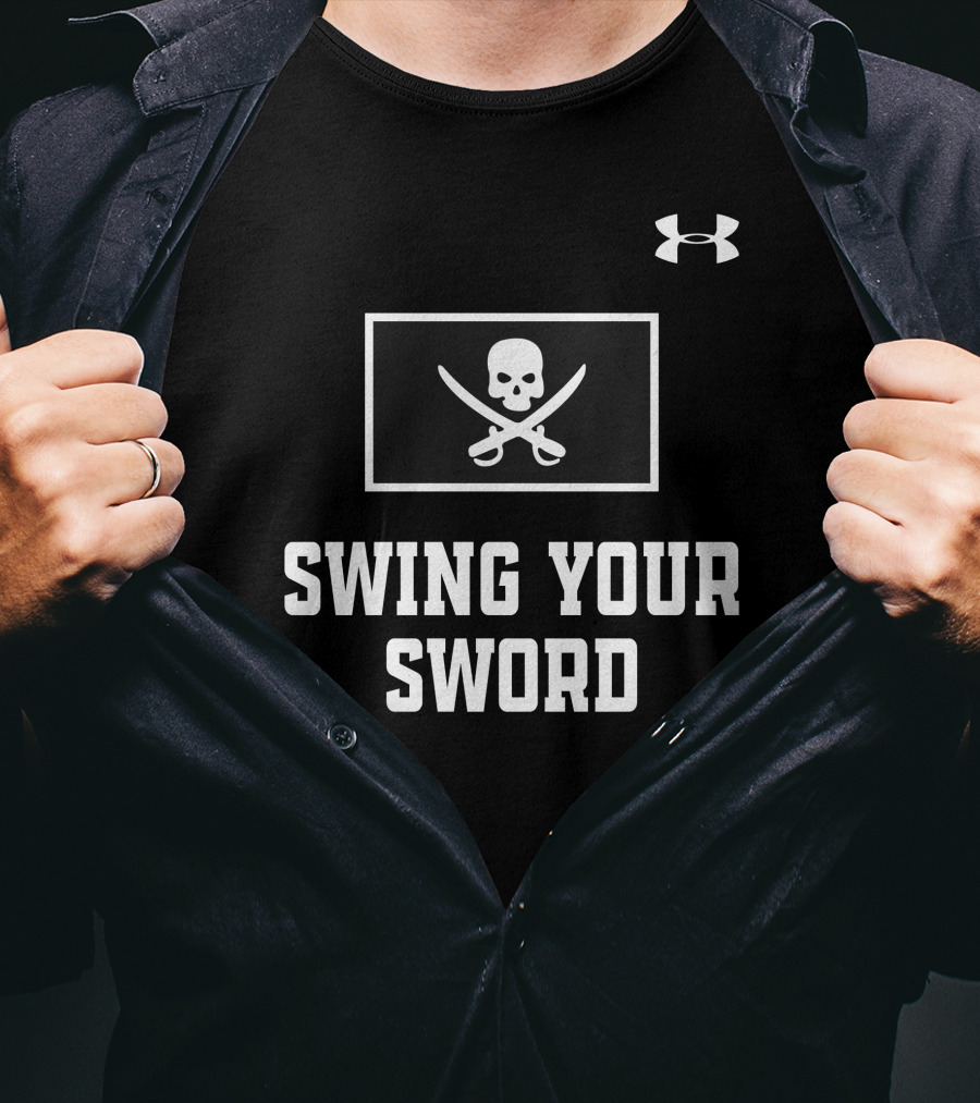 Swing Your Sword Joey Mcguire Under Armour Skull And Swords T-Shirt
