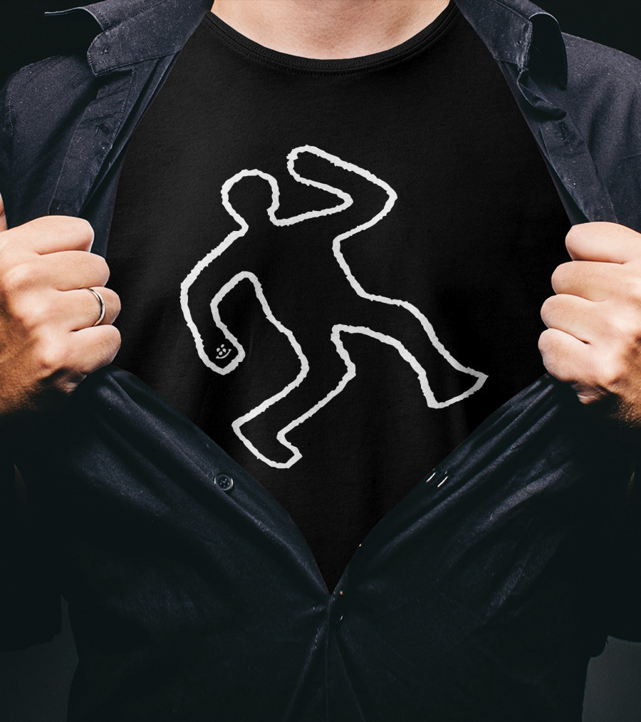 Ericdoa Chalk Outline Paranormal Absence T-Shirt