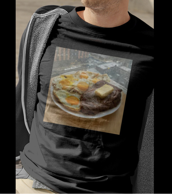 Steak And Eggs With Butter Plate T-Shirt