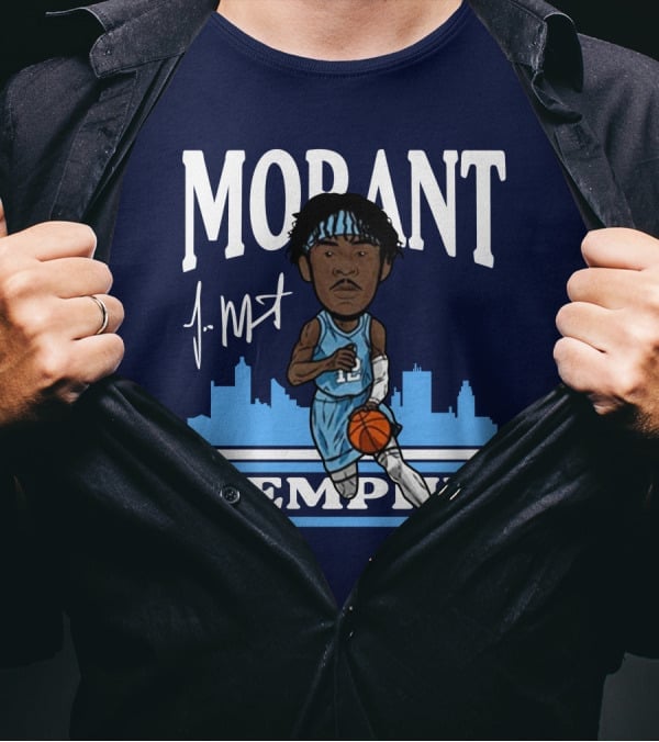 Morant Memphis Basketball Skyline NBPA T-Shirt