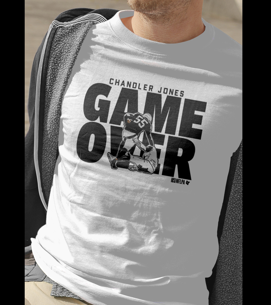 Chandler Jones Game Over NFLPA 55 Player Tackle T-Shirt